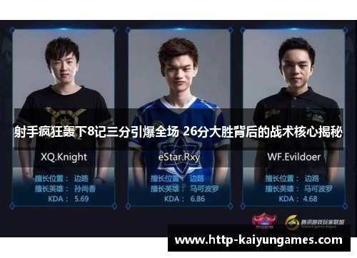 射手疯狂轰下8记三分引爆全场 26分大胜背后的战术核心揭秘